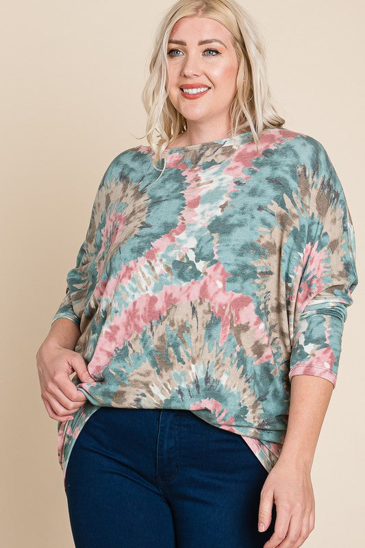 Rainbow Comfy Curvy Top 7996