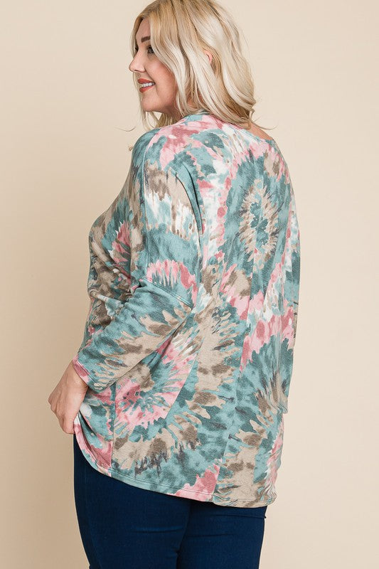 Rainbow Comfy Curvy Top 7996