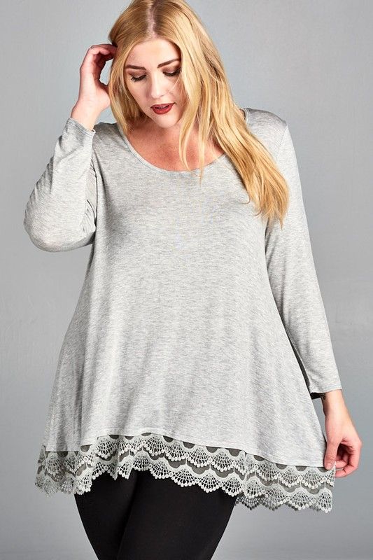Casual Lace Trim Top 8000 Final Sale