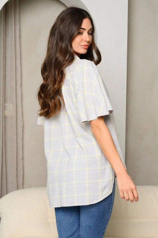 Pasadena Plaid Top 8045