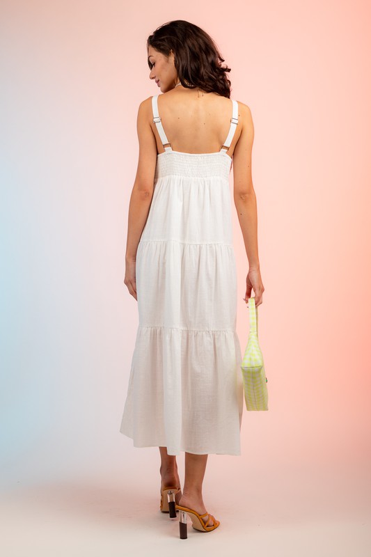 Matilda Tiered Midi Dress 8065