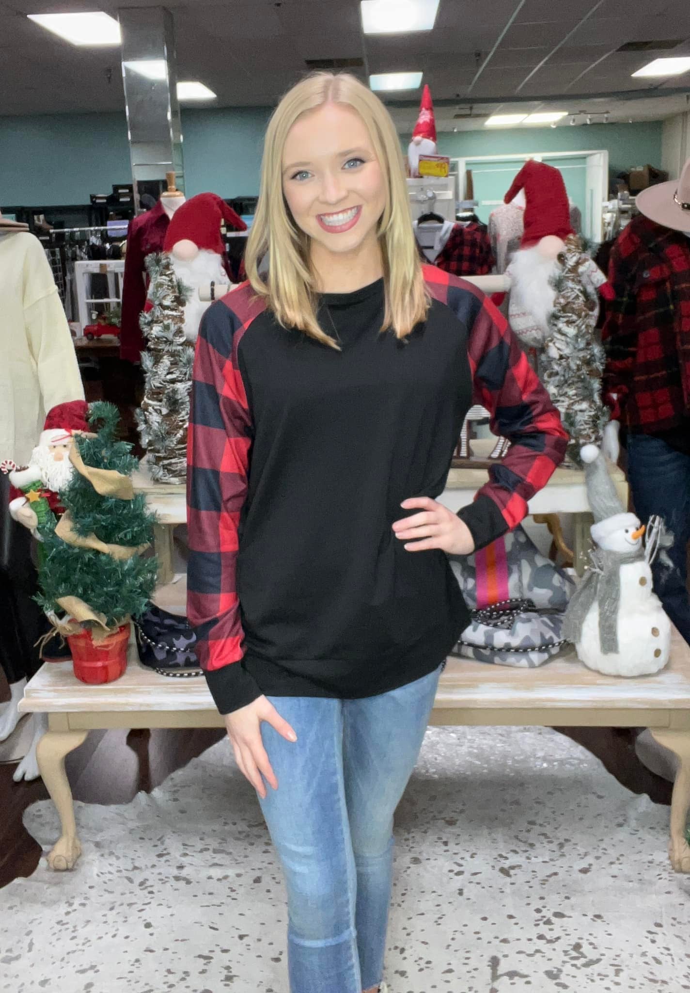 My Buffalo Plaid Top D505