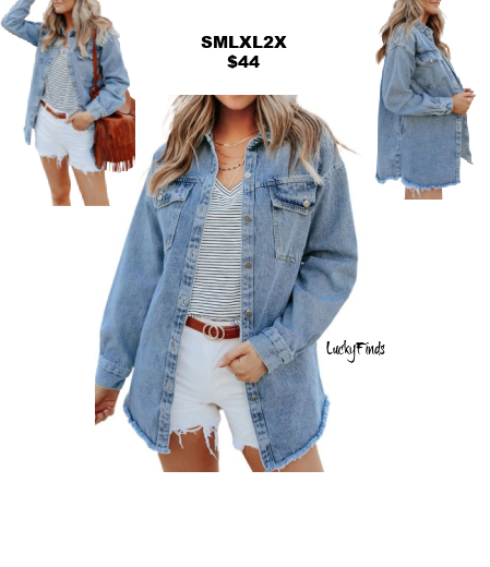 Abby's Fav Denim Shacket