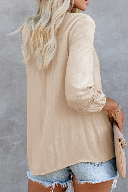 Love My Lace Top, Beige D553