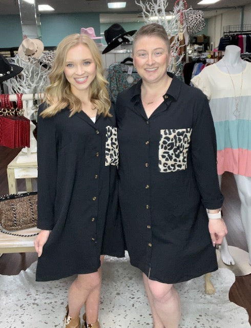 Wide Eye Shirt Dress D690