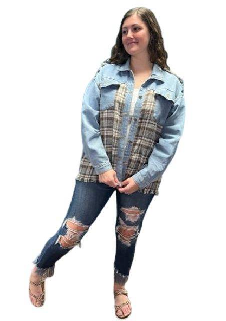 Broadway Denim Shacket G154