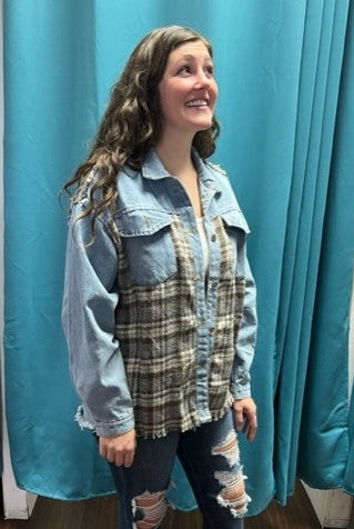 Broadway Denim Shacket G154