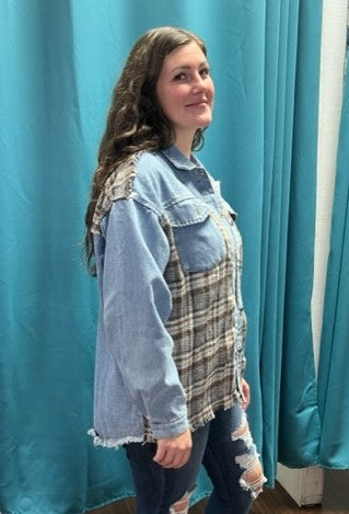 Broadway Denim Shacket G154