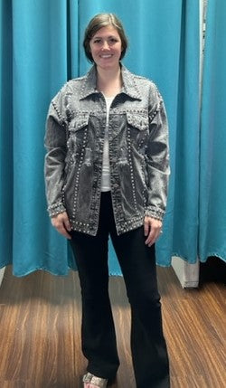 Showcase Stud Denim Jacket G168