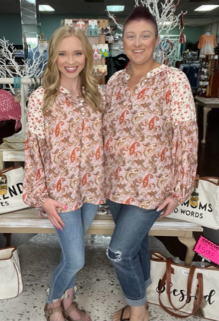 Normandie Boho Top D806 Final Sale