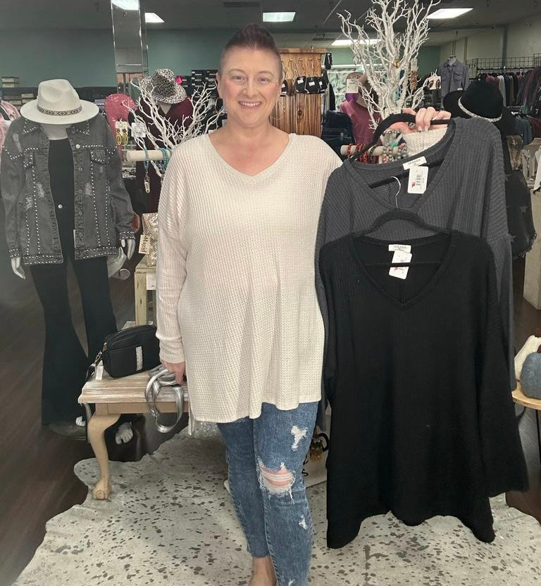 Comfy Waffle Tunic Z623