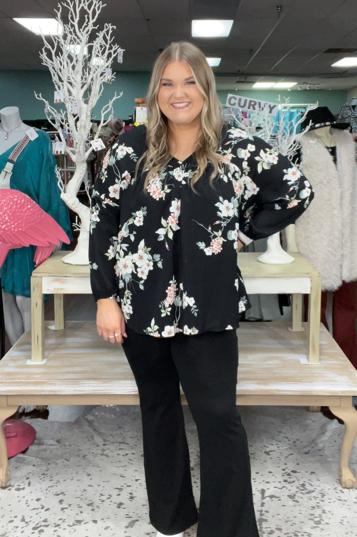 Greet My Floral Top D891