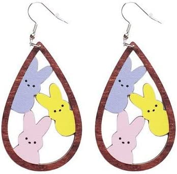 Wood Easter Earrings JSP120