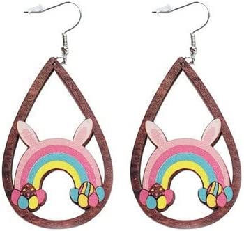 Wood Easter Earrings JSP120