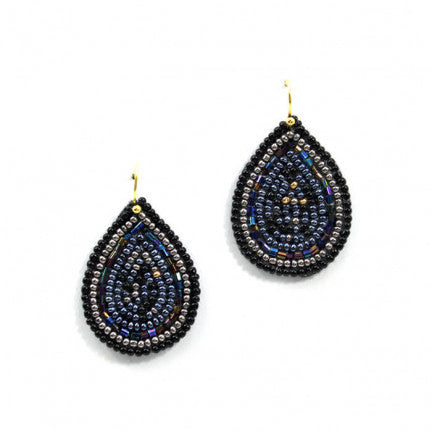 Tear Drop Seed bead earrings JR261