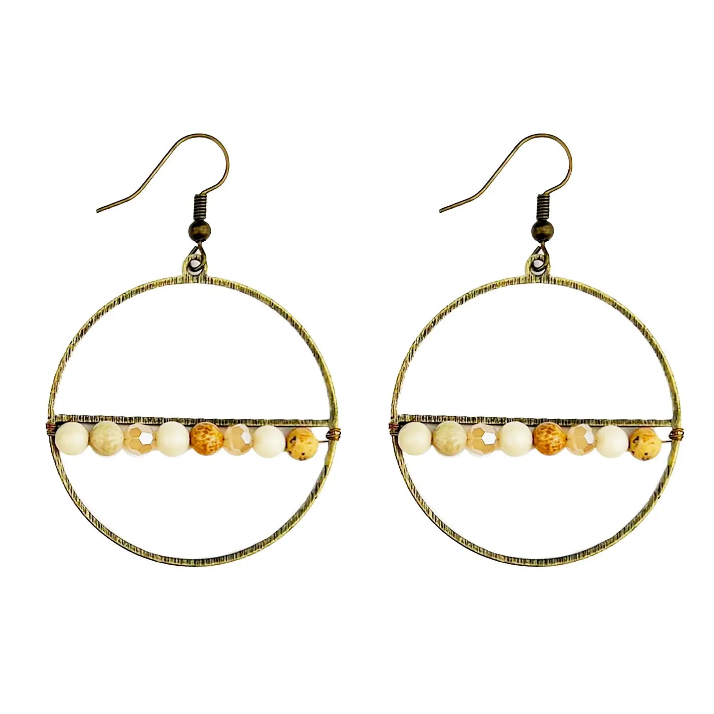 Jasper Bead Earrings JAC115