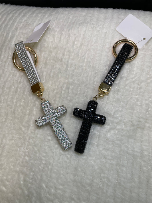 Jv437 Cross Bling keychain