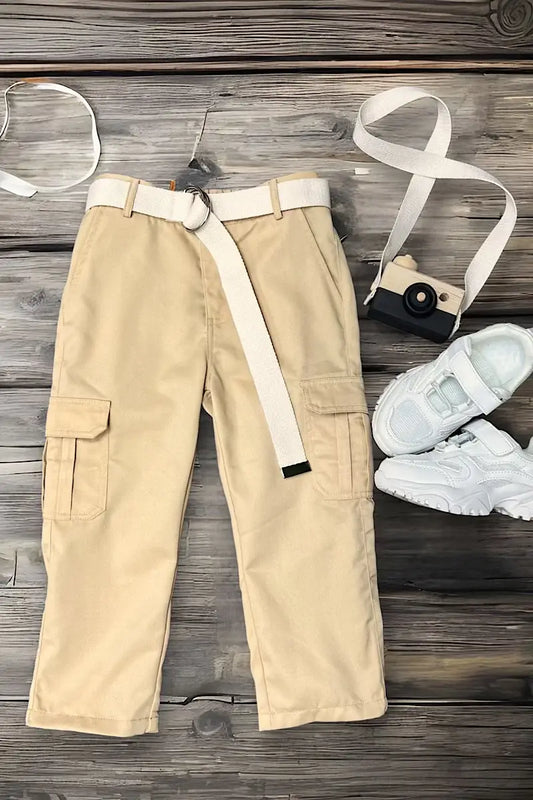 K137 IVORY CARGO PANTS