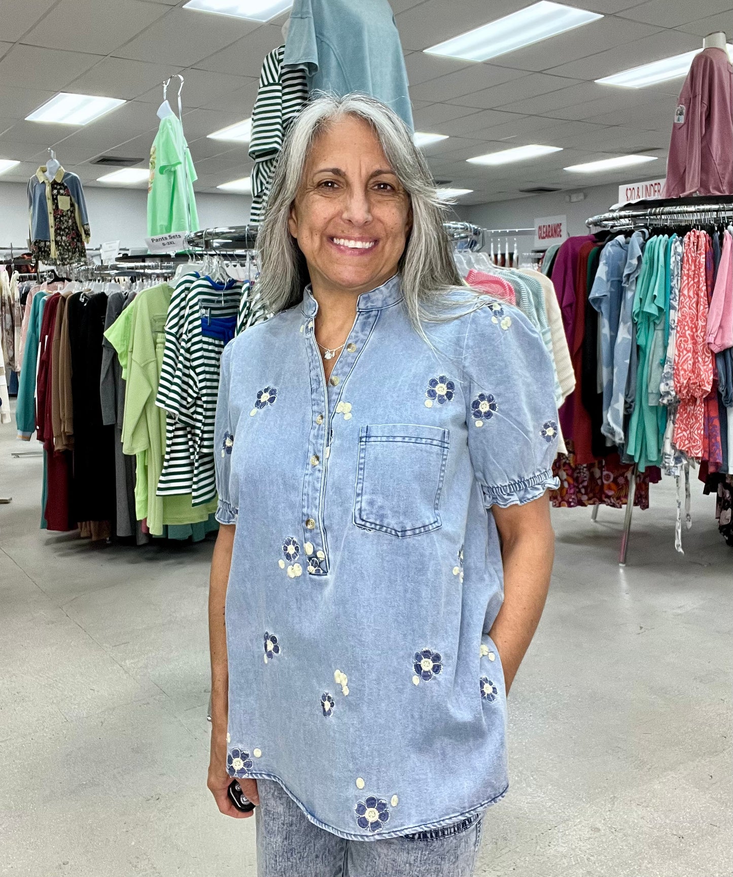 Dazzling Easel Denim Shirt P465