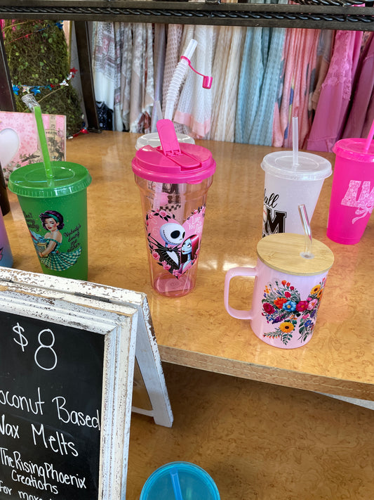 Large Cup with Straw