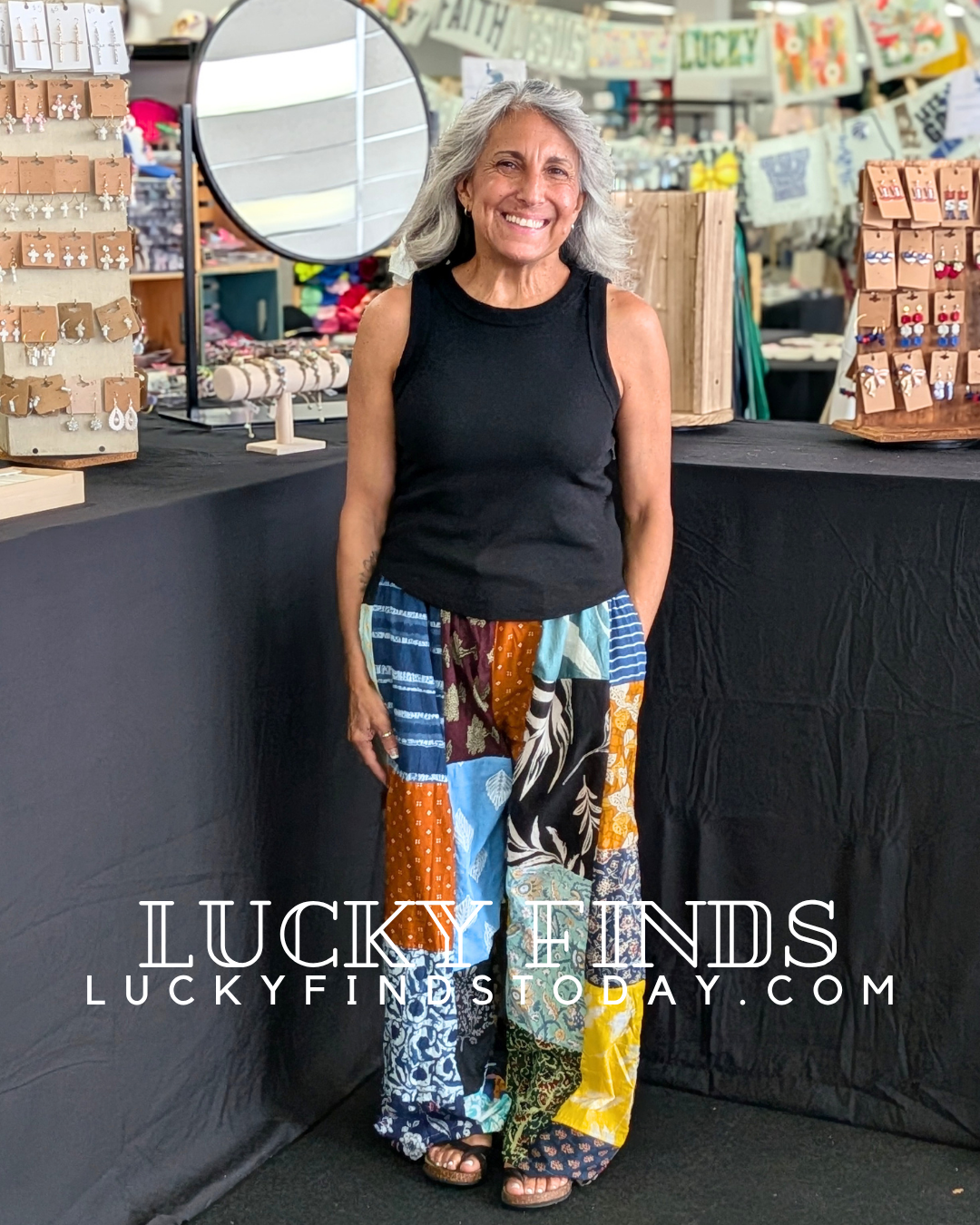 Vintage Patchwork Jogger Pants A296