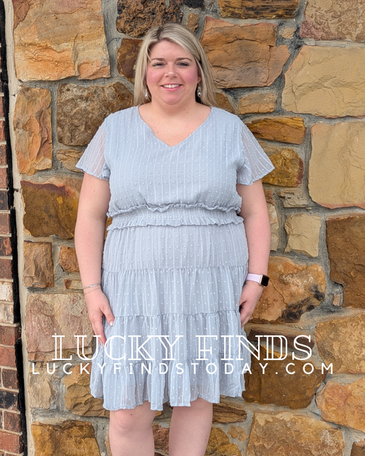 Trendy Curvy Textured Dress W337