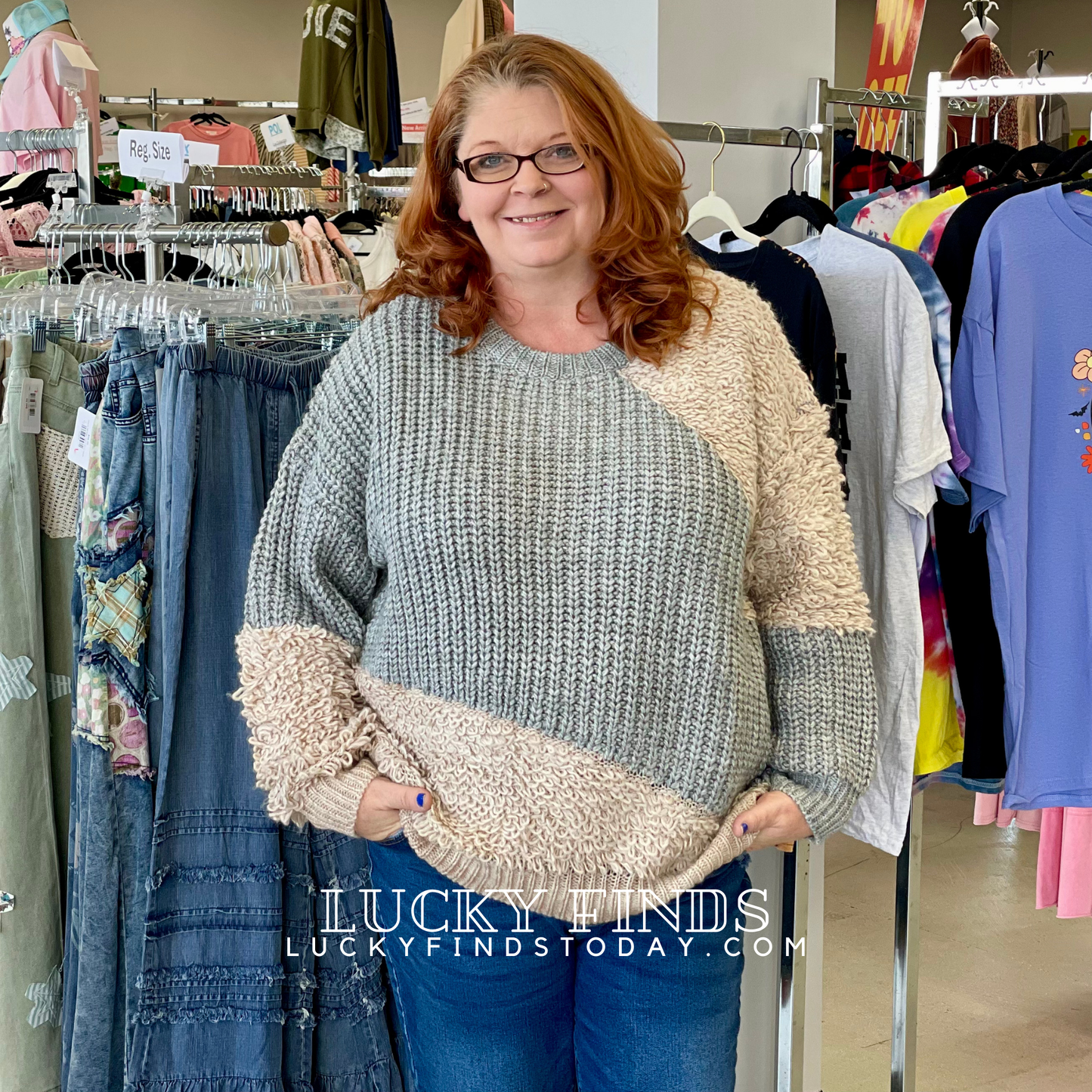 Cozy Curvy Sweater Top W109