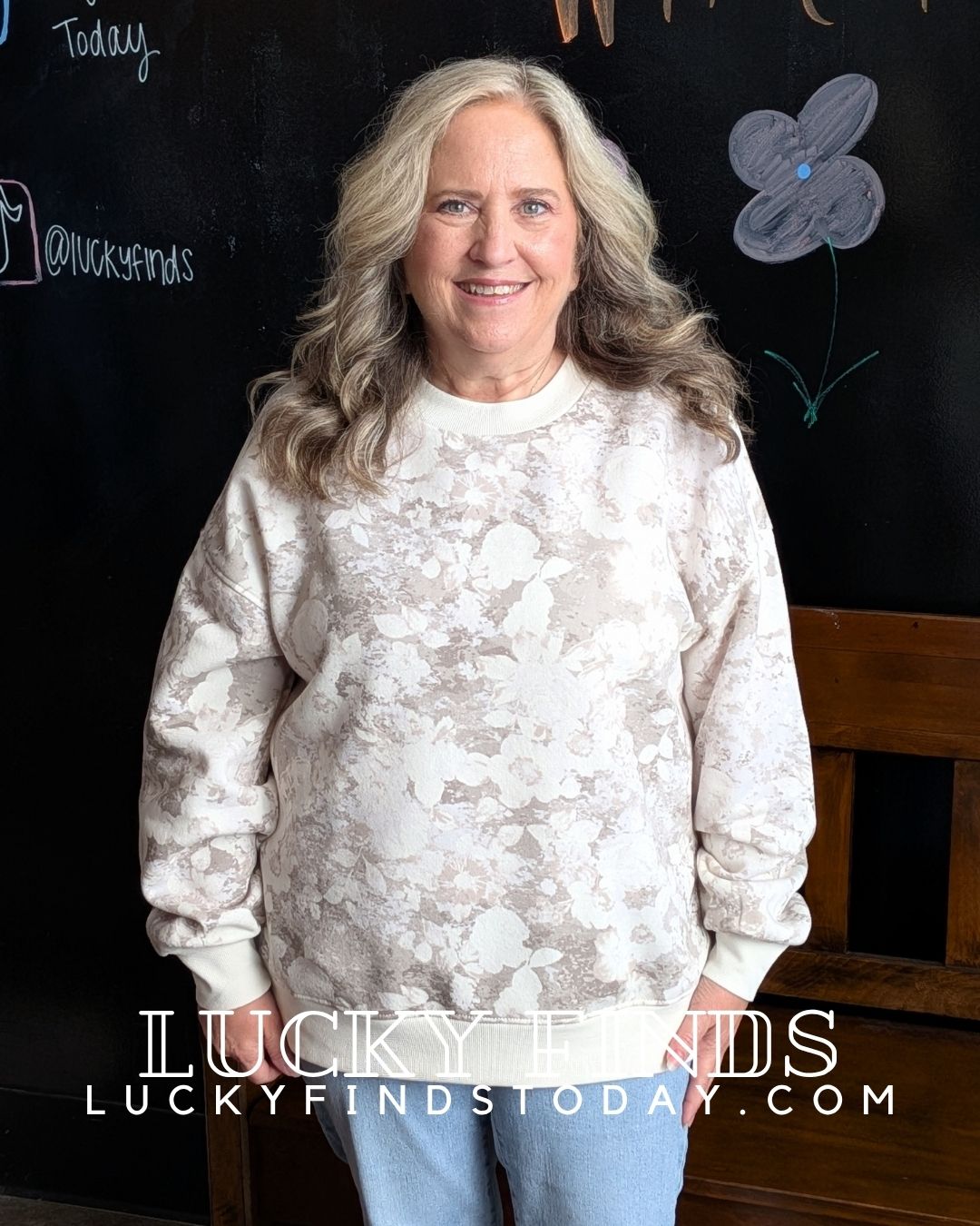 Dreaming Floral Lounge Top A361