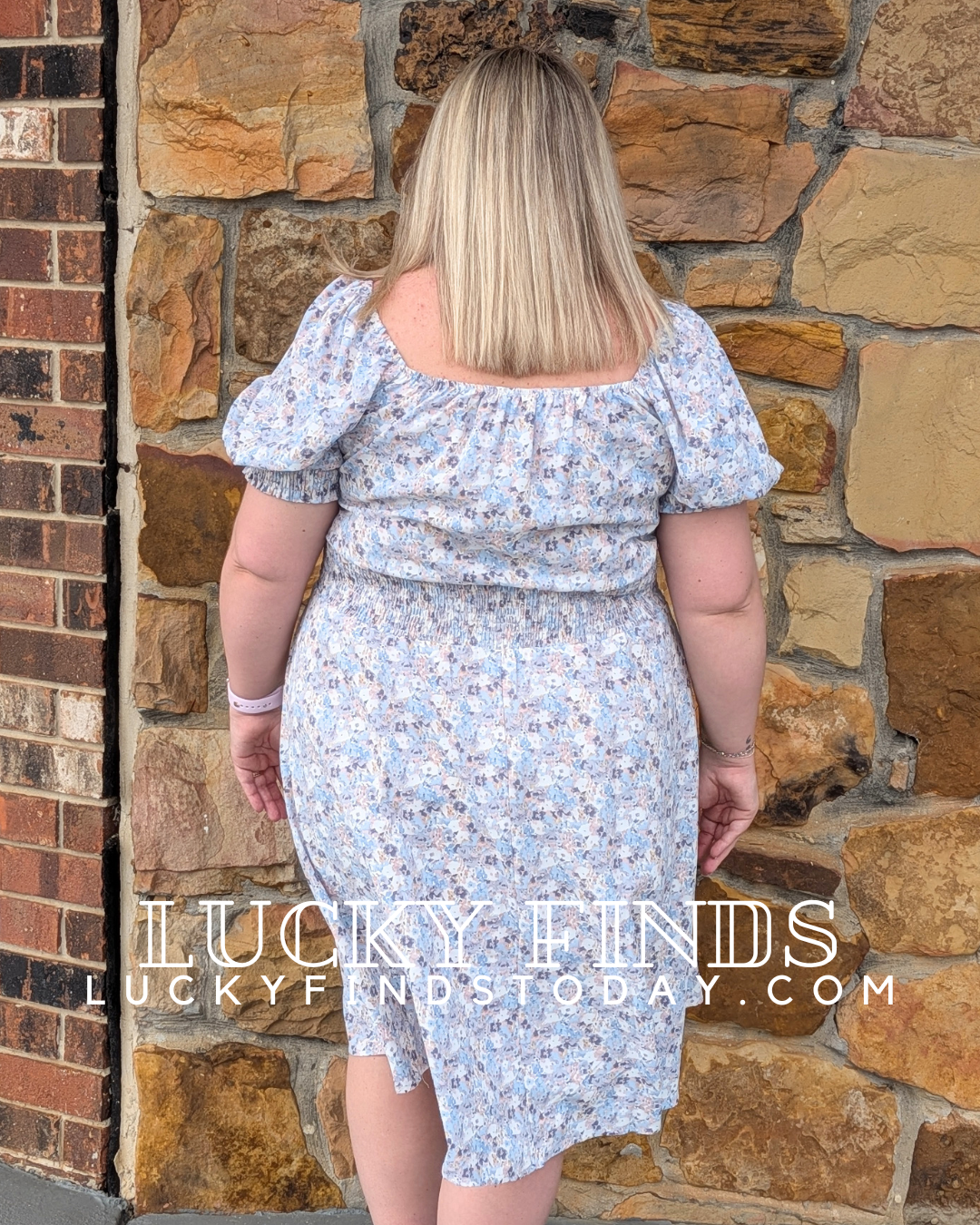 Curvy Girl Smocked Babydoll Dress W339