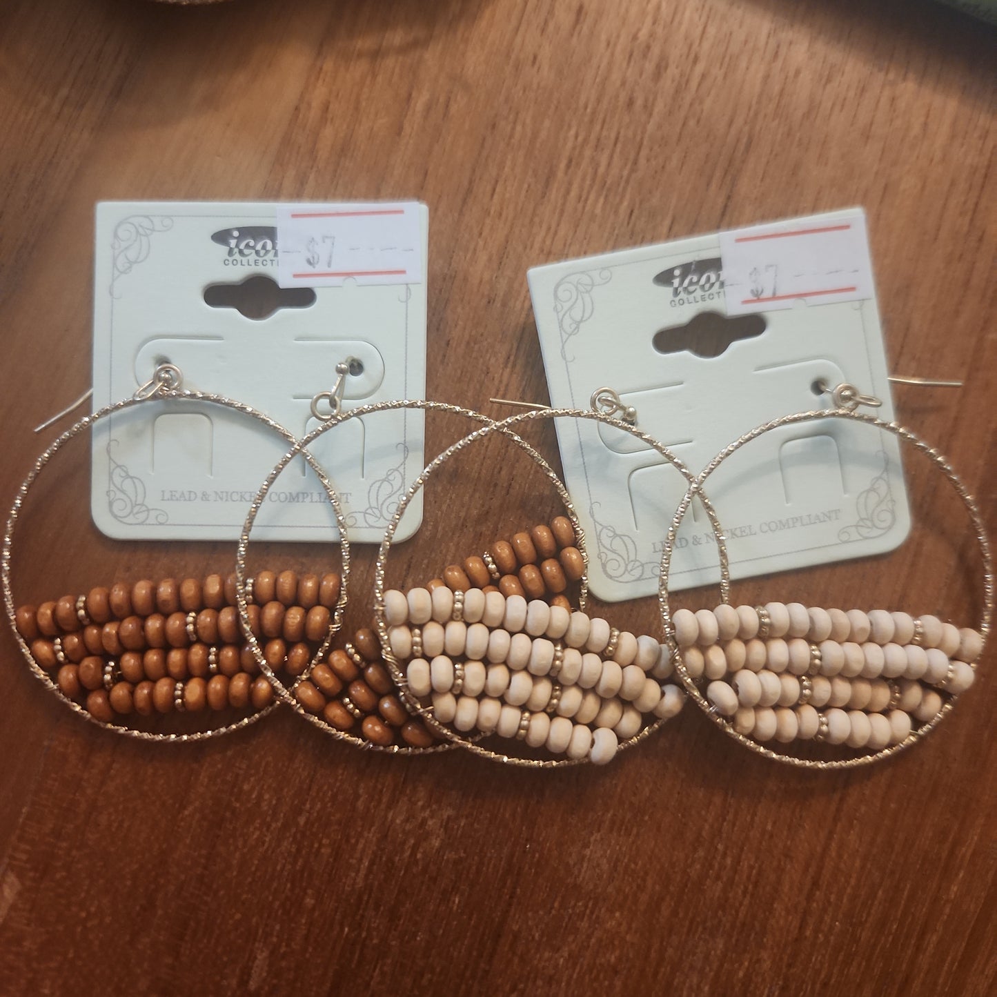 Perfect Neutral Bead Earrings JN708