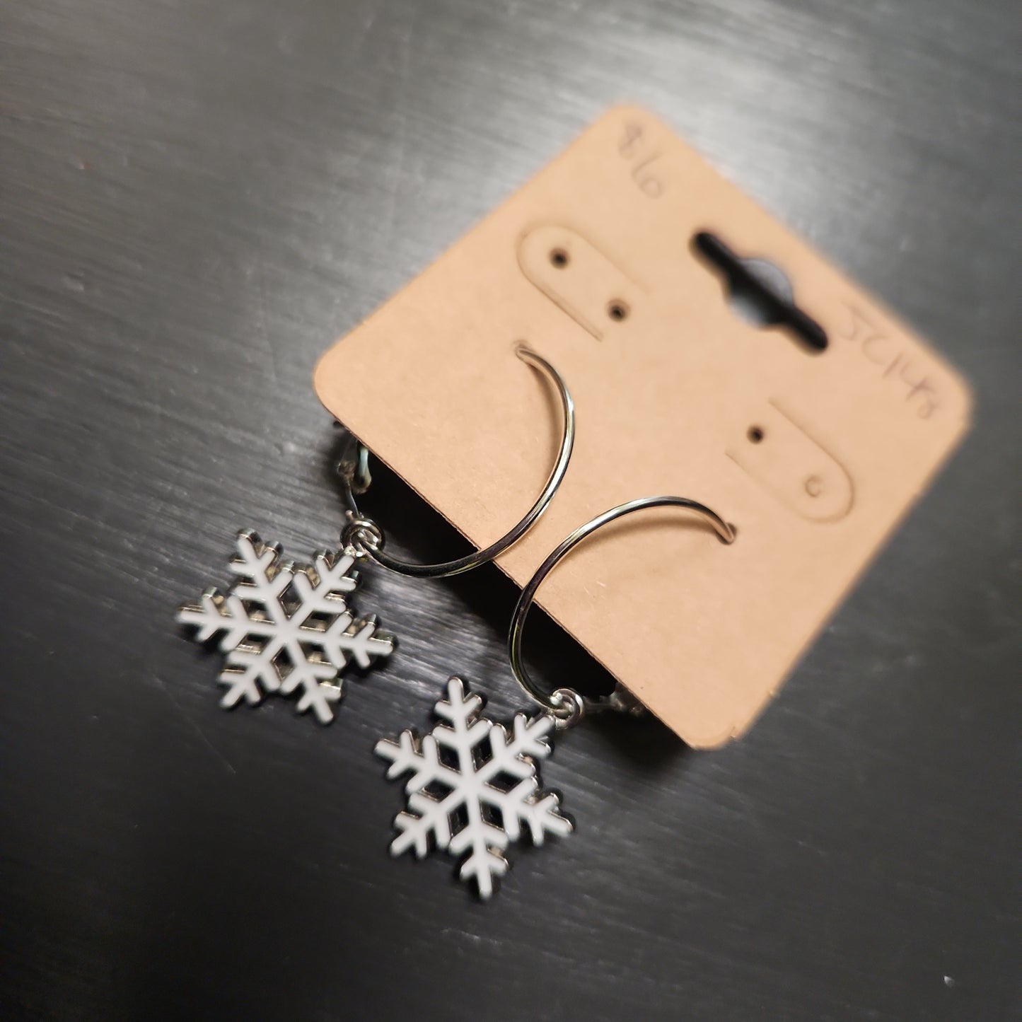 White snowflake Earrings JC148