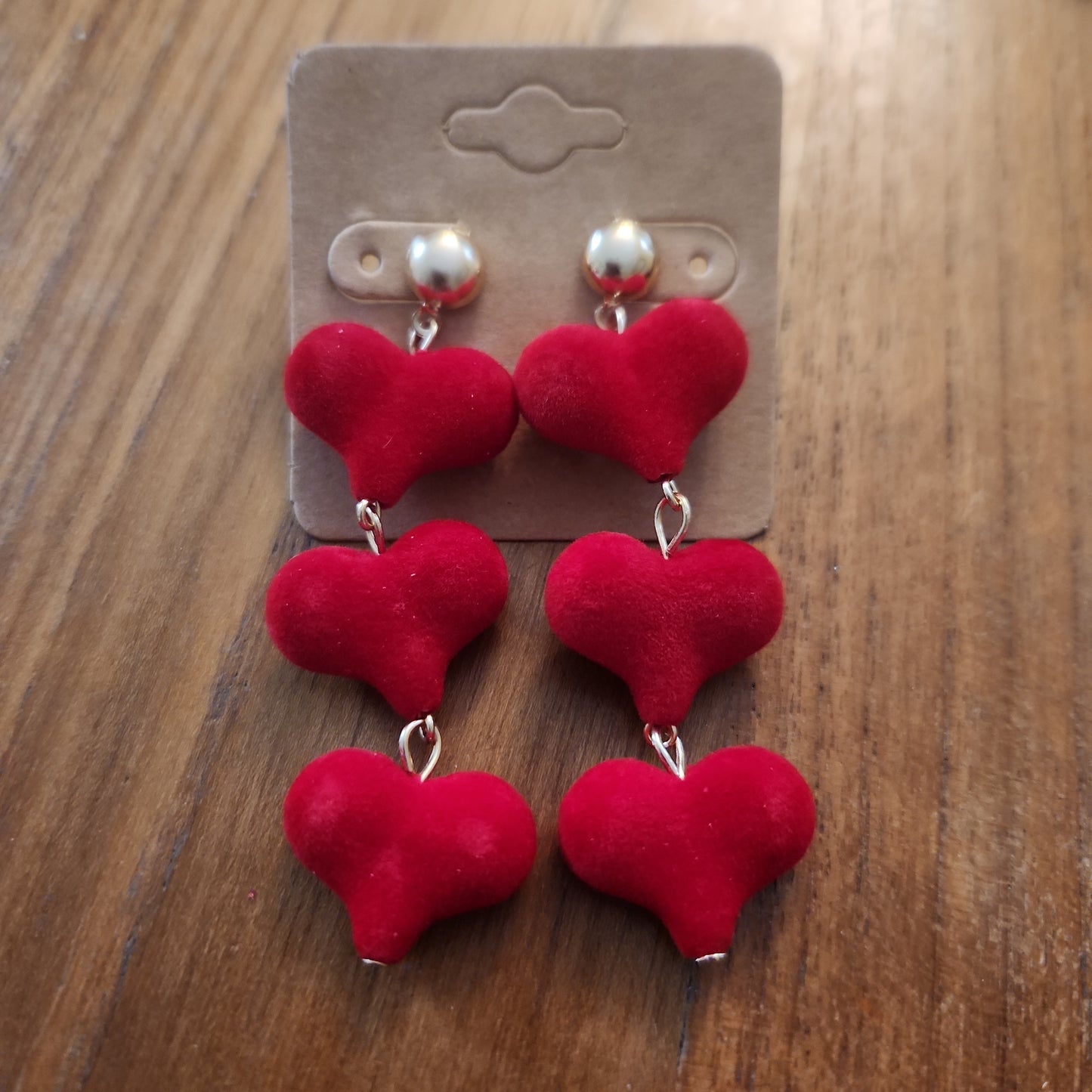 Red Velvet Heart earrings JC201