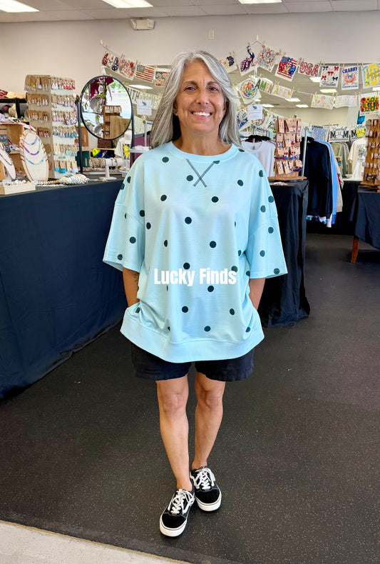 Lovely Outlook Polka Dot Top D1726