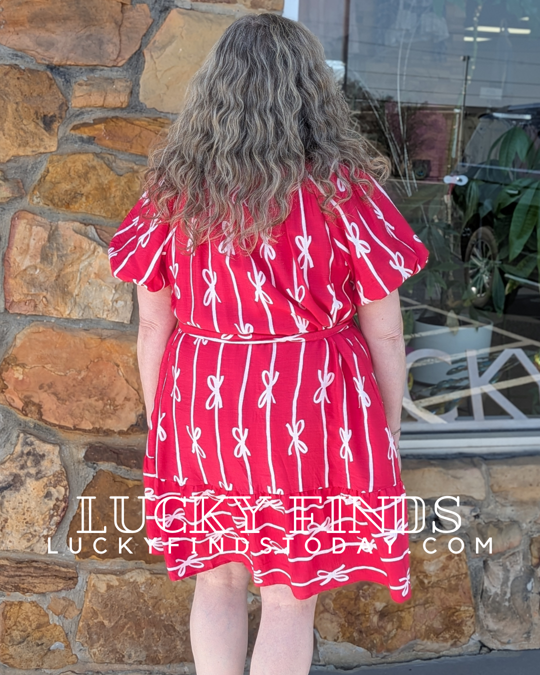 Young & Fun Umgee Bow Dress P491