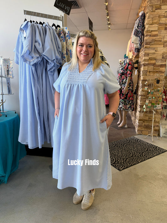 Nashville Striped Curvy Midi D1692