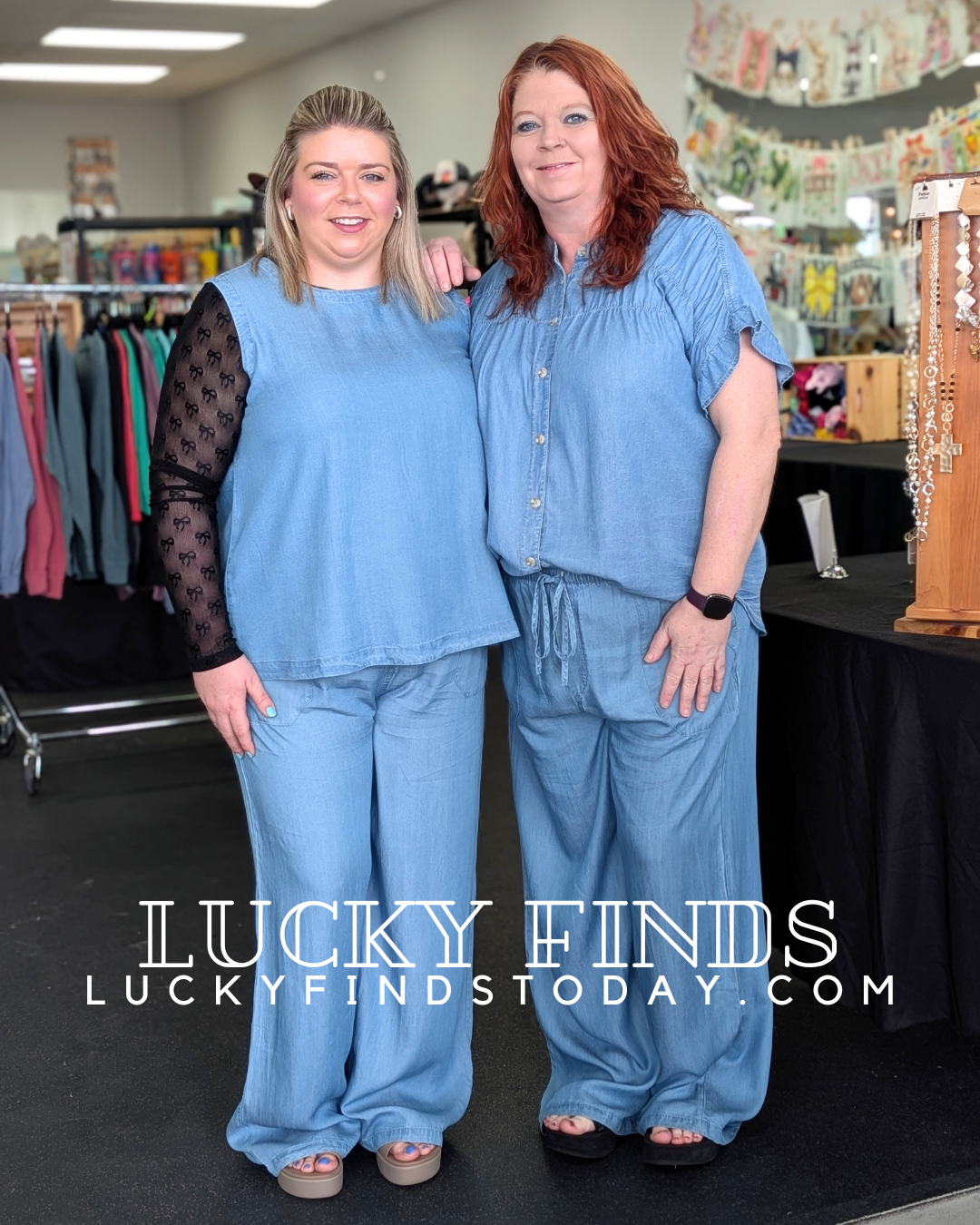Feel Free Chambray Pants A273