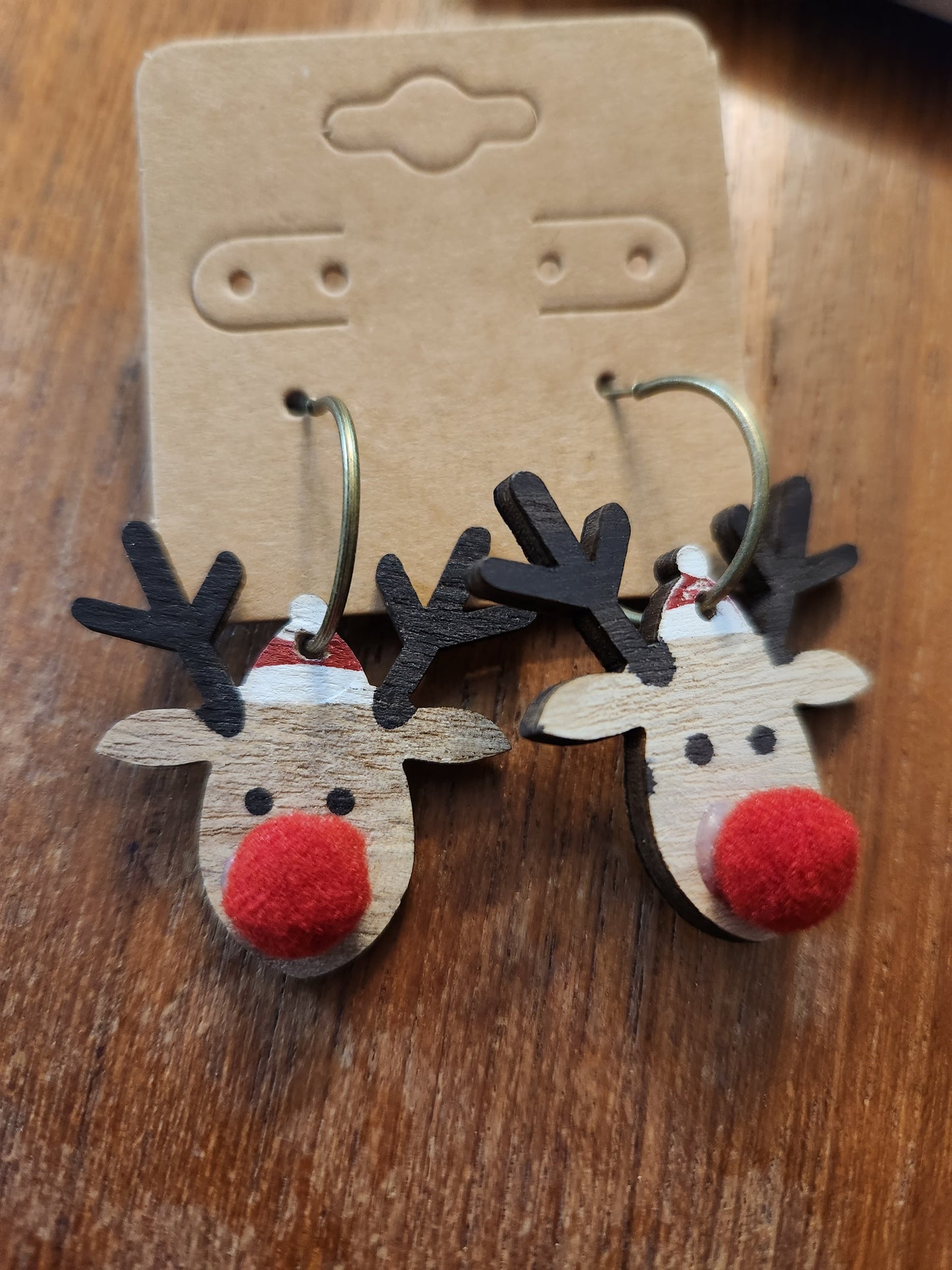 Rudolf the Red Nose Christmas Earrings JC105