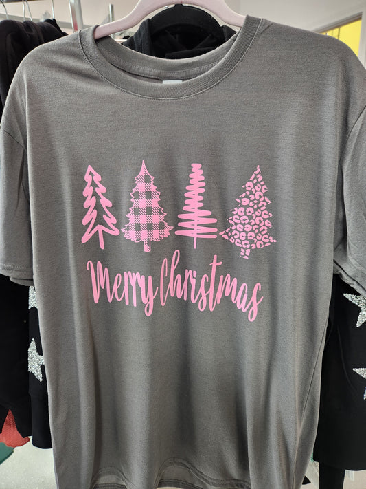 Pink Christmas Trees Special T shirt CP299