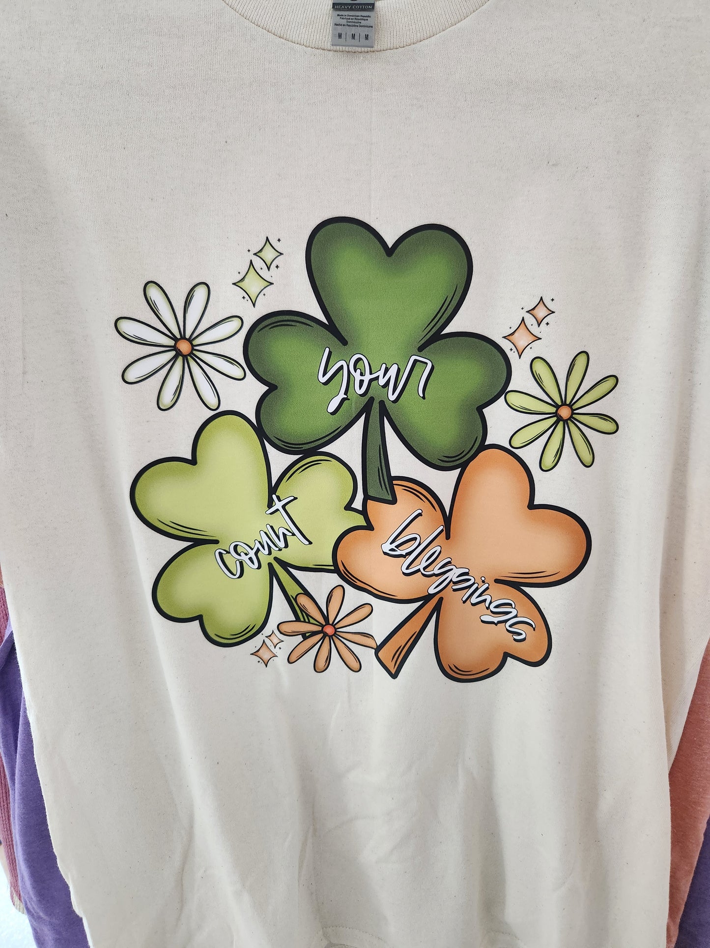 Count Your Blessing Shamrock Shirt CP521