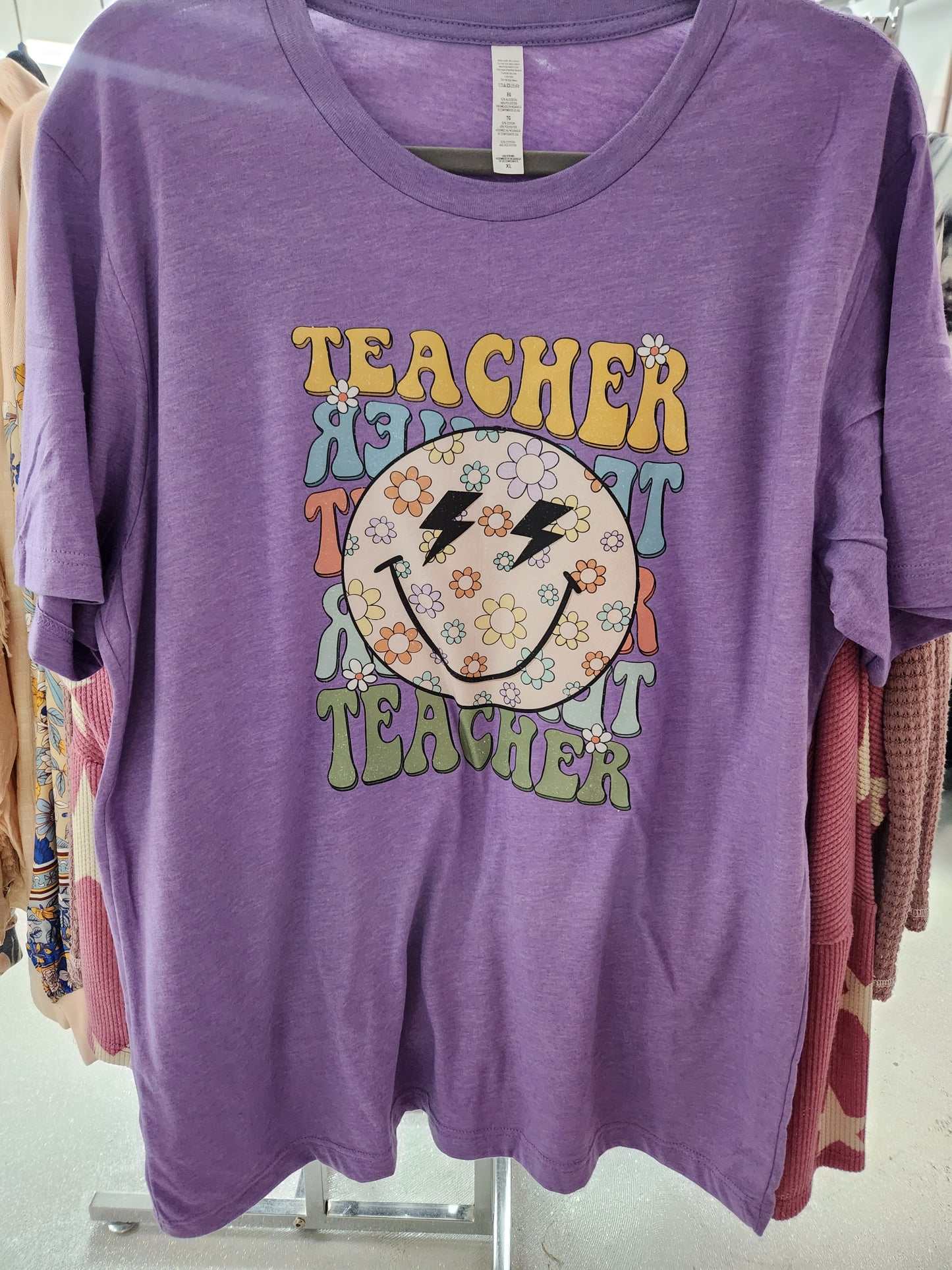 Smiley Face Teacher T Shirt CP519