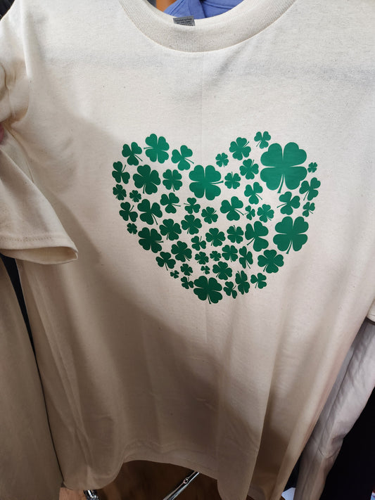 $10 Lucky Shamrock Heart T Shirts CP529
