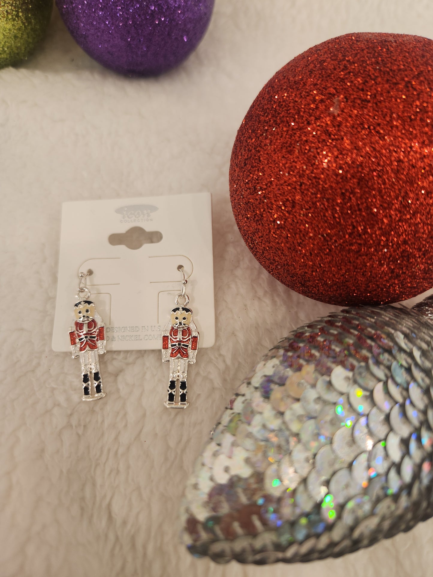 Nutcracker Silver Earrings JC27