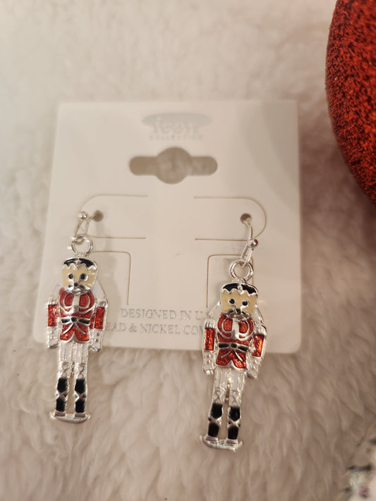 Nutcracker Silver Earrings JC27