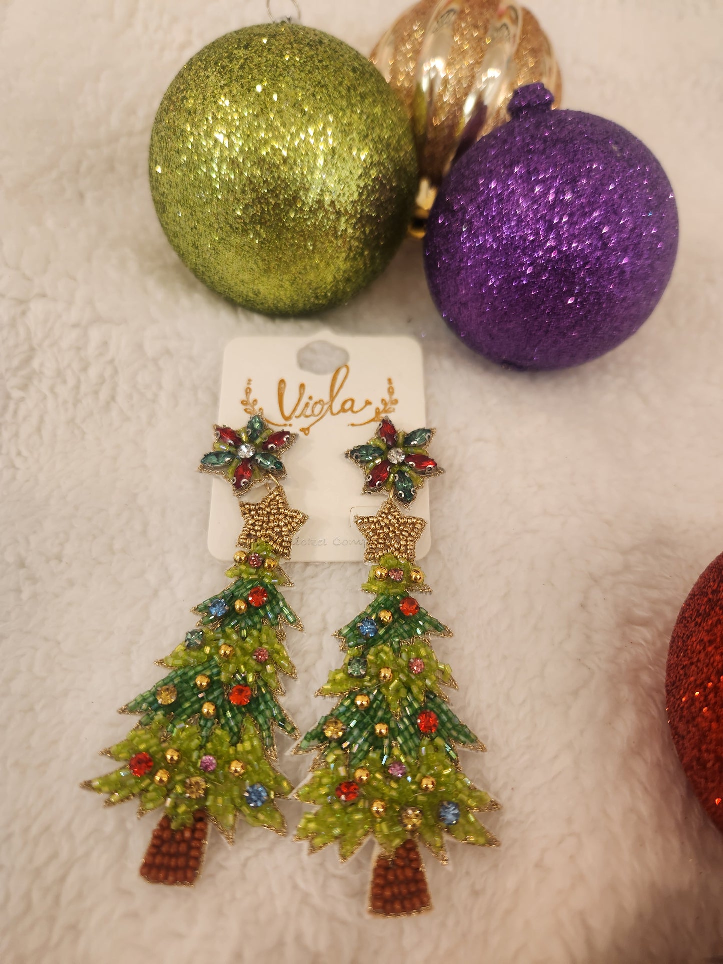 Sparkle Christmas Tree Earrings JC33