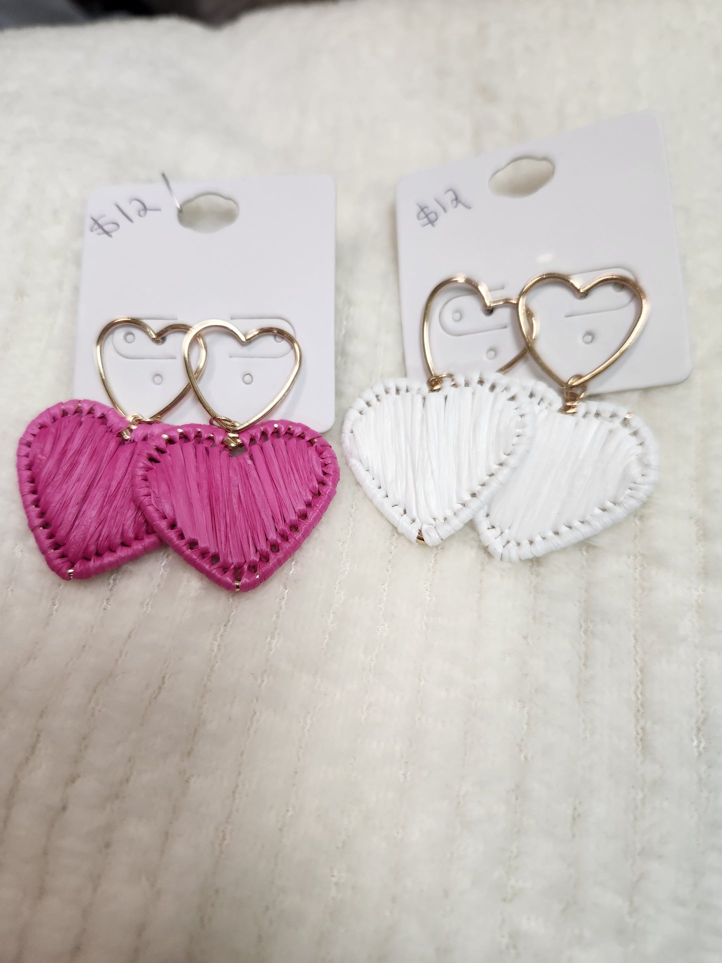 JV457 Double Hearts Earrings
