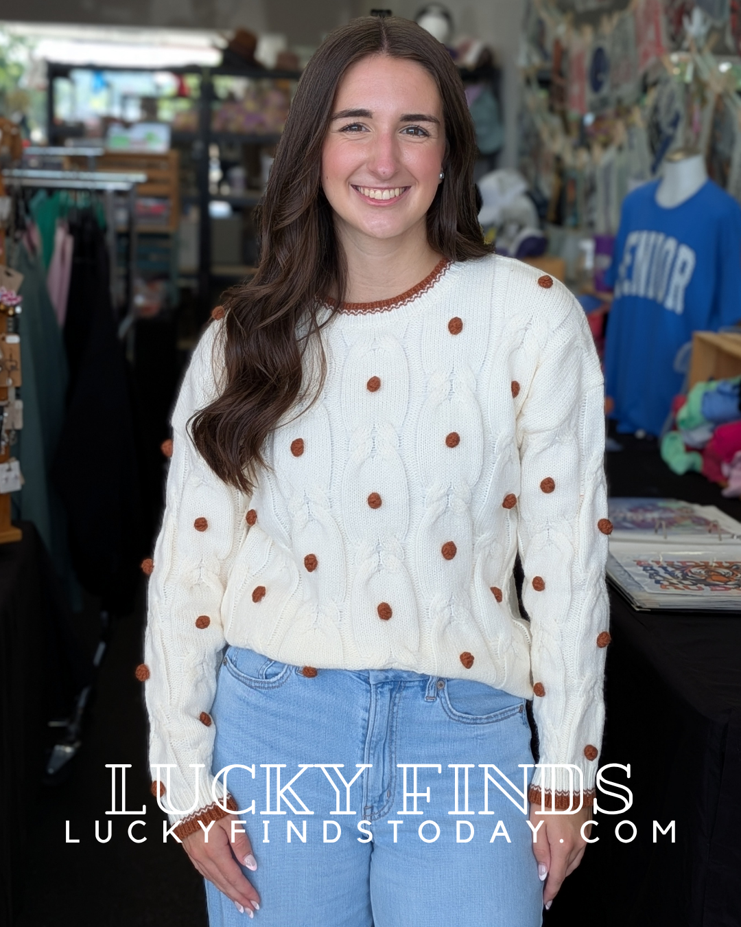 My Pom Pom Stitch Sweater W464