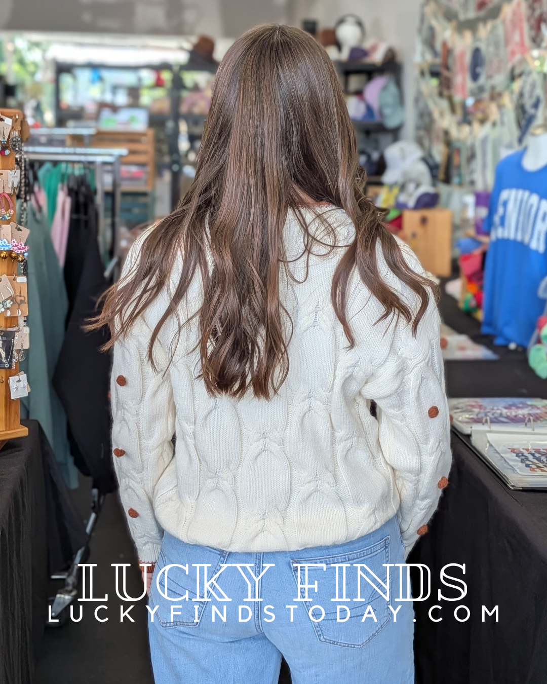 My Pom Pom Stitch Sweater W464