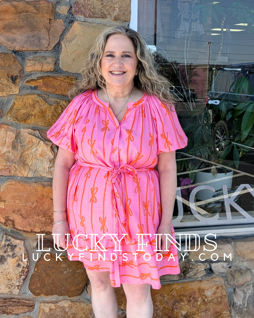 Young & Fun Umgee Bow Dress P491