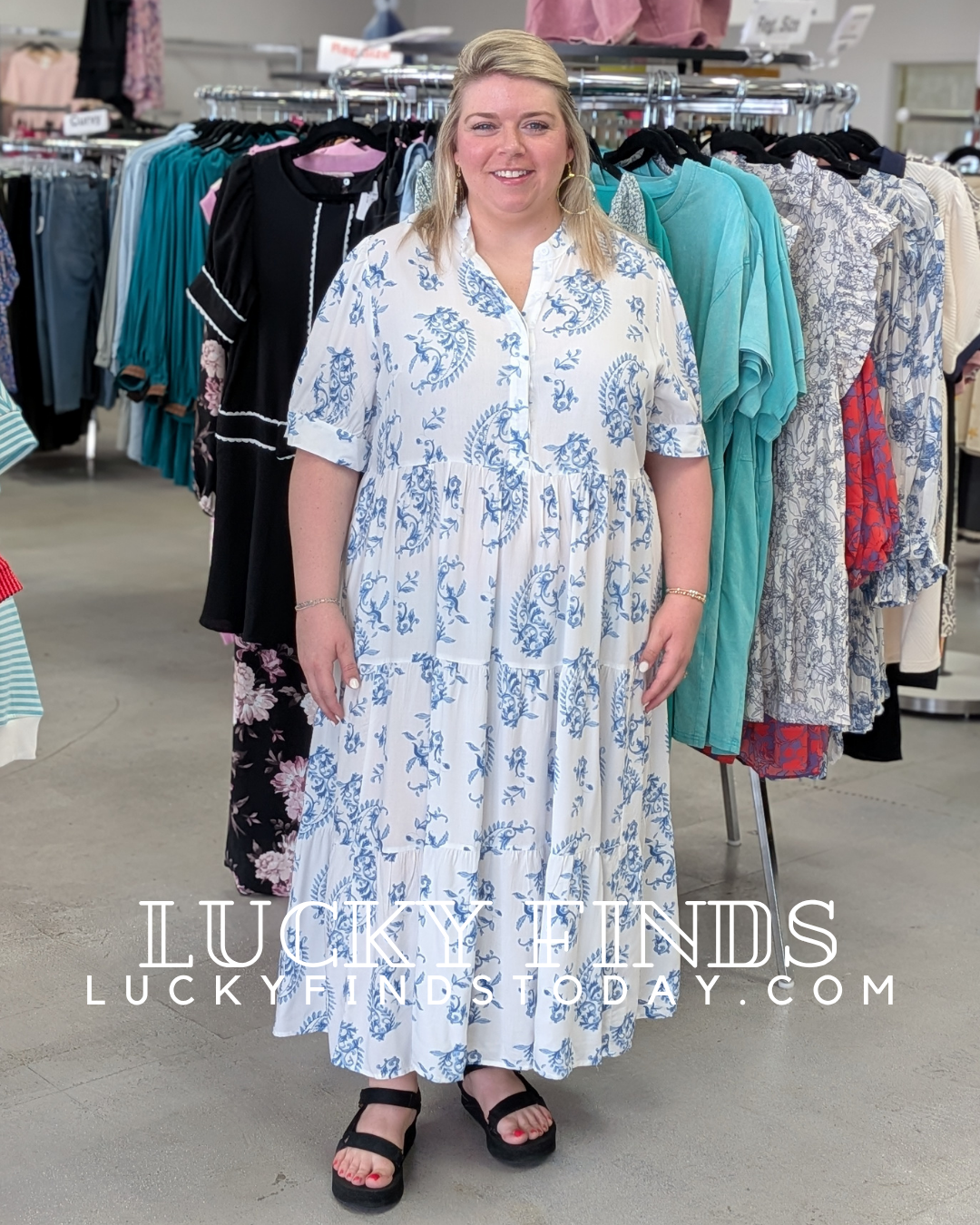 Ready To Soar Curvy Maxi Dress D1698