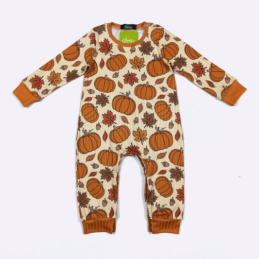 K169 Harvest Pumpkin Boy Romper